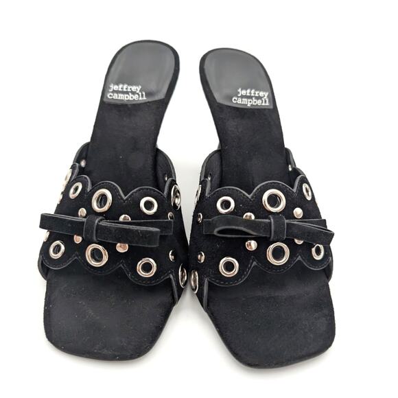 Jeffrey Campbell Odom Studded Slide Sandal Women's Black Size US5.5 EU36 - Picture 2 of 13